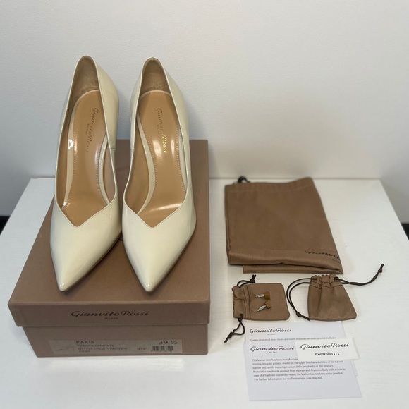 BNIB Gianvito Rossi Paris White Pump Size 39.5 EUR /8.5 US - Picture 3 of 14